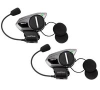 Sena 50S Sistema de comunicación Bluetooth con Interfaz Jog Dial y Sound by Harman Kardon con tecnología Mesh Intercom y Altavoces y micrófono de Primera Calidad, Paquete Doble