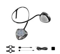 Intercomunicador para casco de esquí, auriculares Bluetooth con micrófono con cancelación de ruido para cascos de esquí, snowboard, llamadas manos libres y música, sistema de comunicación de 2 vías de