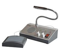 Intercomunicador profesional para protectores de plexiglás o vidrio con micrófono bidireccional