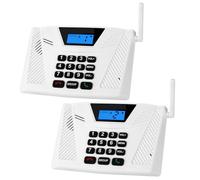 Intercomunicadores inalámbricos para el hogar, intercomunicador manos libres dúplex completo, sistema de intercomunicación de largo alcance de 5500 pies, llamada grupal y respuesta automática, 2