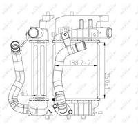 Intercooler 30785 NRF para TOYOTA YARIS