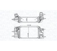 Intercooler 351319205810 MAGNETI MARELLI para NISSAN NV200 / EVALIA Autobús JUKE