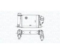 Intercooler 351319205830 MAGNETI MARELLI para NISSAN RENAULT