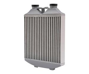 Intercooler 60psi Turbocompresor de aire, aleación de aluminio, enfriador interior con aletas de refrigeración, diseño de tubo de doble fila, 78 × 40 × 7 cm, múltiples funciones Intercooler