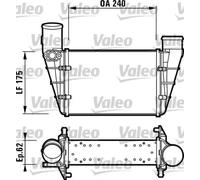 Intercooler 817625 VALEO para AUDI VW