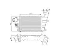 Intercooler 817862 VALEO para ALFA ROMEO 147 GT