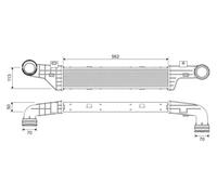 Intercooler 817907 VALEO para MERCEDES-BENZ CLASE E CLASE E T-Model