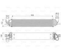 Intercooler 818330 VALEO para RENAULT LAGUNA III LAGUNA III Grandtour