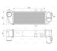 Intercooler 818333 VALEO para KIA HYUNDAI