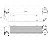 Intercooler 818342 VALEO para BMW 3 Coupé 3 Touring 3 X1