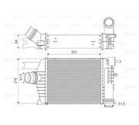 Valeo Radiador de Aire de Admisión, Refrigeración del Motor 818343