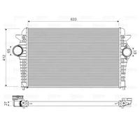 Valeo Radiador de admisión Intercooler 818344 para SEAT Alhambra, Ford Galaxy y Volkswagen Sharan