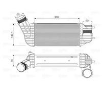 Intercooler 818345 VALEO para CITROËN PEUGEOT DS