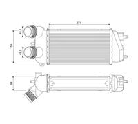 Intercooler 818371 VALEO