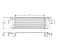 Intercooler 818379 VALEO para FIAT SUZUKI