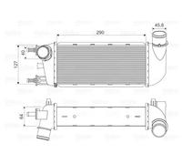 Intercooler 818582 VALEO para FIAT FORD