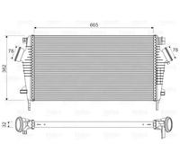 Intercooler 818603 VALEO para SAAB OPEL CHEVROLET