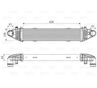 Intercooler 818616 VALEO para MERCEDES-BENZ CLASE C T-Model SLK CLASE C CLASE E