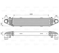 Intercooler 818617 VALEO para MERCEDES-BENZ CLASE C CLASE GLK CLASE C T-Model