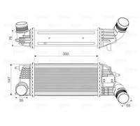 Intercooler 818620 VALEO para PEUGEOT CITROËN