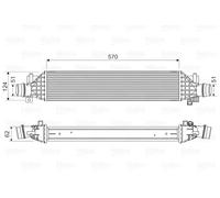 Intercooler 818629 VALEO para OPEL CHEVROLET