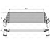 Intercooler 818659 VALEO para VW TRANSPORTER T5 Autobús TRANSPORTER T5 Furgoneta