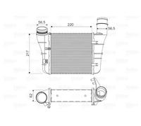Intercooler 818669 VALEO para AUDI SEAT