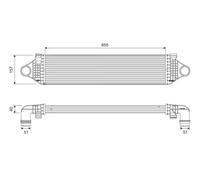 Intercooler 818689 VALEO para VOLVO S60 II V40 Hatchback V60 I V70 III