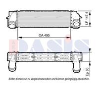 Aks Dasis Intercooler Compatible Para Bmw X3 F25 X4 F26 057024N