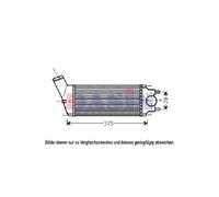Intercooler Aletas Soldadas Para Peugeot 307 SW 3H Citroën C4 I LC