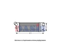 Intercooler Aletas Soldadas Para Peugeot 407 SW 6E_ 6D_ 6C_ TD_