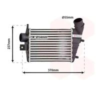 Intercooler Aluminio 01004085 VAN WEZEL para ALFA ROMEO 156 156 Sportwagon