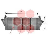 Intercooler Aluminio 43004295 VAN WEZEL para RENAULT ESPACE III LAGUNA II