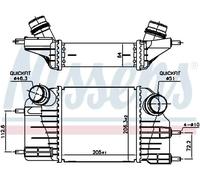 Intercooler Aluminio 961117 NISSENS para NISSAN NOTE