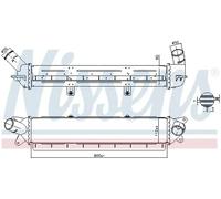 Intercooler Aluminio 961242 NISSENS para HYUNDAI KONA