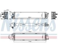 Intercooler Aluminio 961272 NISSENS para FIAT NISSAN RENAULT