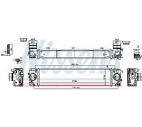 Intercooler Aluminio 961541 NISSENS para VOLVO XC40
