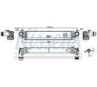 Intercooler Aluminio 961558 NISSENS para JEEP COMPASS