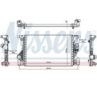 Intercooler Aluminio 961559 NISSENS para MERCEDES-BENZ CLASE A CLASE A Sedán CLA
