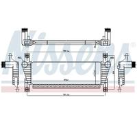 Intercooler Aluminio 961581 NISSENS para FORD RANGER