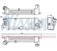 Intercooler Aluminio 96270 NISSENS para KIA HYUNDAI