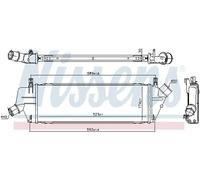 Intercooler Aluminio 96307 NISSENS para NISSAN MICRA III
