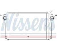 Intercooler Aluminio 96614 NISSENS para TOYOTA AVENSIS Sedán AVENSIS