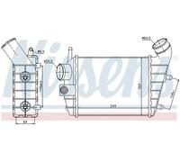 Intercooler Aluminio 96699 NISSENS para ALFA ROMEO 156 156 Sportwagon