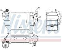Intercooler Aluminio 96747 NISSENS para AUDI TT TT Roadster