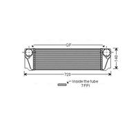 AVA Deutschland GmbH Radiador de admisión, intercooler para BMW: Série 5, Série 7 (Ref: BW4376)