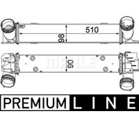 MAHLE Aftermarket Radiador de admisión, intercooler para BMW: Série 3, Série 1, X1 (Ref: CI 146 000P)