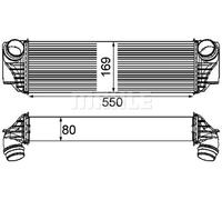 Intercooler Aluminio CI 185 000P MAHLE para BMW ALPINA