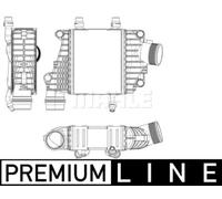 Intercooler Aluminio CI 410 000P MAHLE para JAGUAR XE XF II F-PACE XF SPORTBRAKE