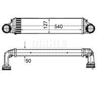 Intercooler Aluminio CI 488 000S MAHLE para BMW X3 3 3 Touring 3 Compact 3 Coupé
